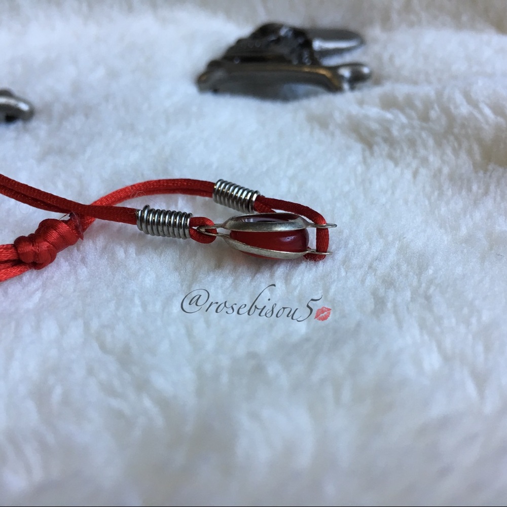 🧿Boho Evil Eye Bead Silk Cord Bracelet - Picture 6 of 7